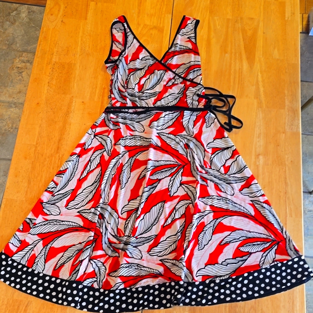 Faux wrap dress